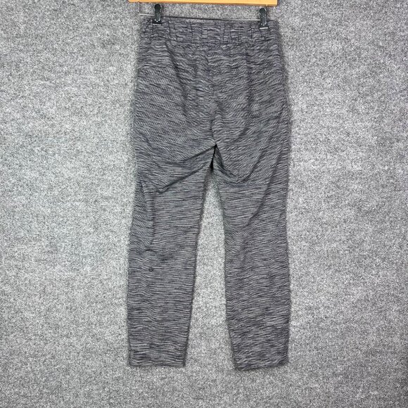 Lululemon Women's Gray Striped‎ Jogger Pants Size 6 Drawstring - Picture 2 of 9